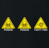 funny The Simpsons Poison Poison Tasty Fish black t-shirt