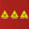 funny The Simpsons Poison Poison Tasty Fish red t-shirt