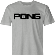 funny golf video game mashup ping clubs pong gaming men's t-shirt