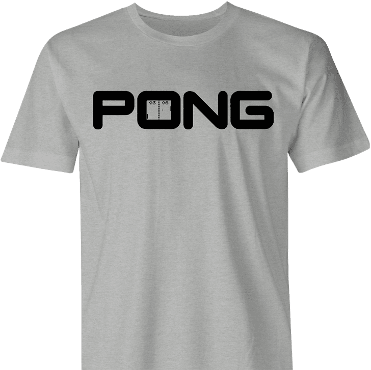 funny golf video game mashup ping clubs pong gaming men's t-shirt