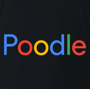 funny For People Who Love Poodles Google t-shirt black