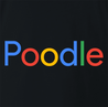 funny For People Who Love Poodles Google t-shirt black