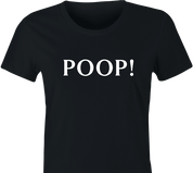 funny Poop Smelling Joop! Parody women's black