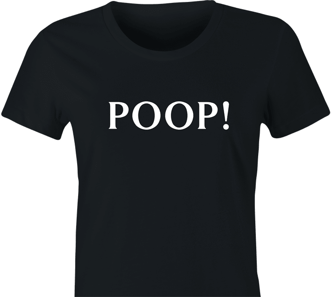 funny Poop Smelling Joop! Parody women's black