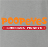 Funny pinkeye popeye mashup - poopeyes  ash grey t-shirt
