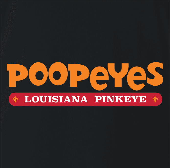 Funny pinkeye popeye mashup - poopeyes  black t-shirt