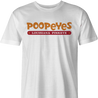 Funny pinkeye popeye mashup - poopeyes  men's white t-shirt 