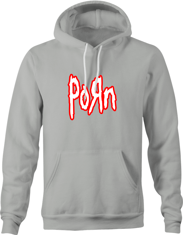 funny Heavy Metal Nu Metal Korn Porn Parody t-shirt Ash Grey hoodie