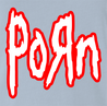 funny Heavy Metal Nu Metal Korn Porn Parody light blue t-shirt