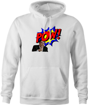 Funny step brothers randy pow! hoodie men's white