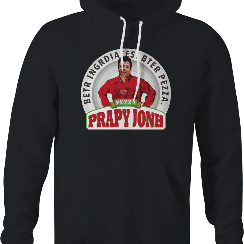 Funny internet meme papa john's pizza black hoodie