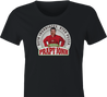 Funny internet meme papa john's pizza women's black t-shirt 