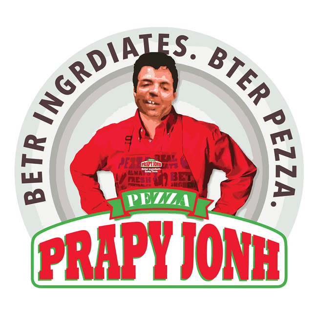 Funny internet meme papa john's pizza white t-shirt