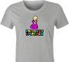 funny Donald Trump Impeached aka Princess Impeached Super Mario Mashup t-shirt women's Ash Grey