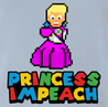 funny Donald Trump Impeached aka Princess Impeached Super Mario Mashup Light Blue t-shirt