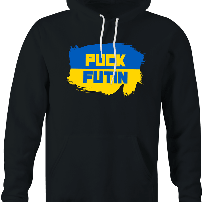 Funny Fuck Vladimir Putin - Ukraine Russia Parody Black Hoodie