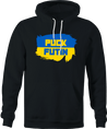Funny Fuck Vladimir Putin - Ukraine Russia Parody Black Hoodie