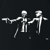 funny donald trump mike pence pulp fiction black t-shirt