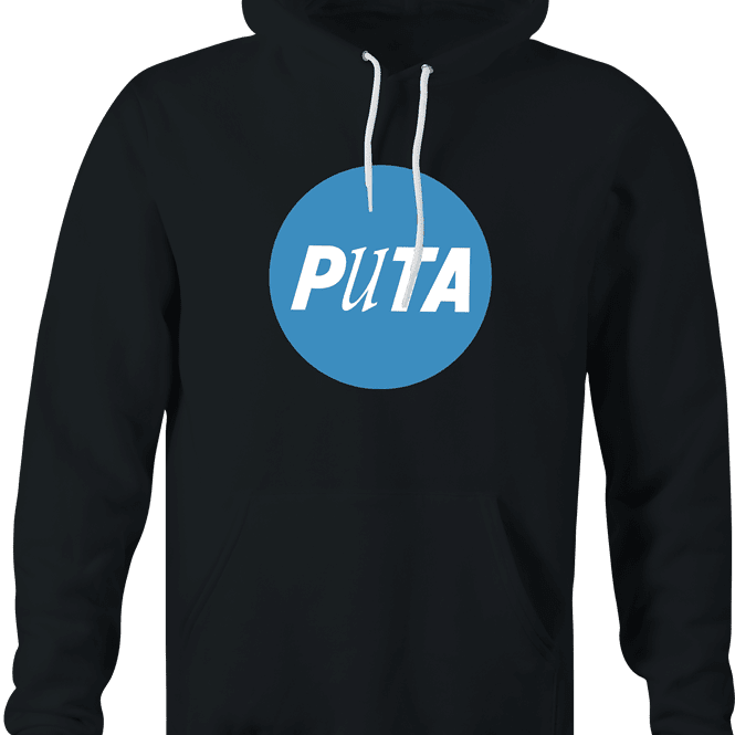 Funny Puta - Anti PETA Spanish Mashup Parody T-Shirt Black Hoodie