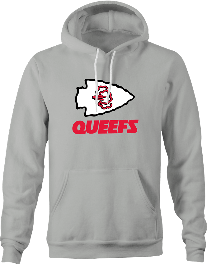 funny Kansas City Queefs Superbowl Champions Parody t-shirt Ash Grey hoodie
