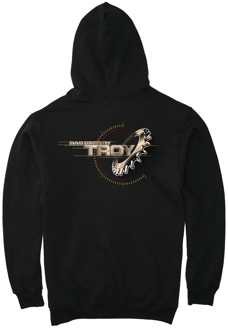 The Offical Rad Rides by Troy Logo Black Hoodie | Cool Cars