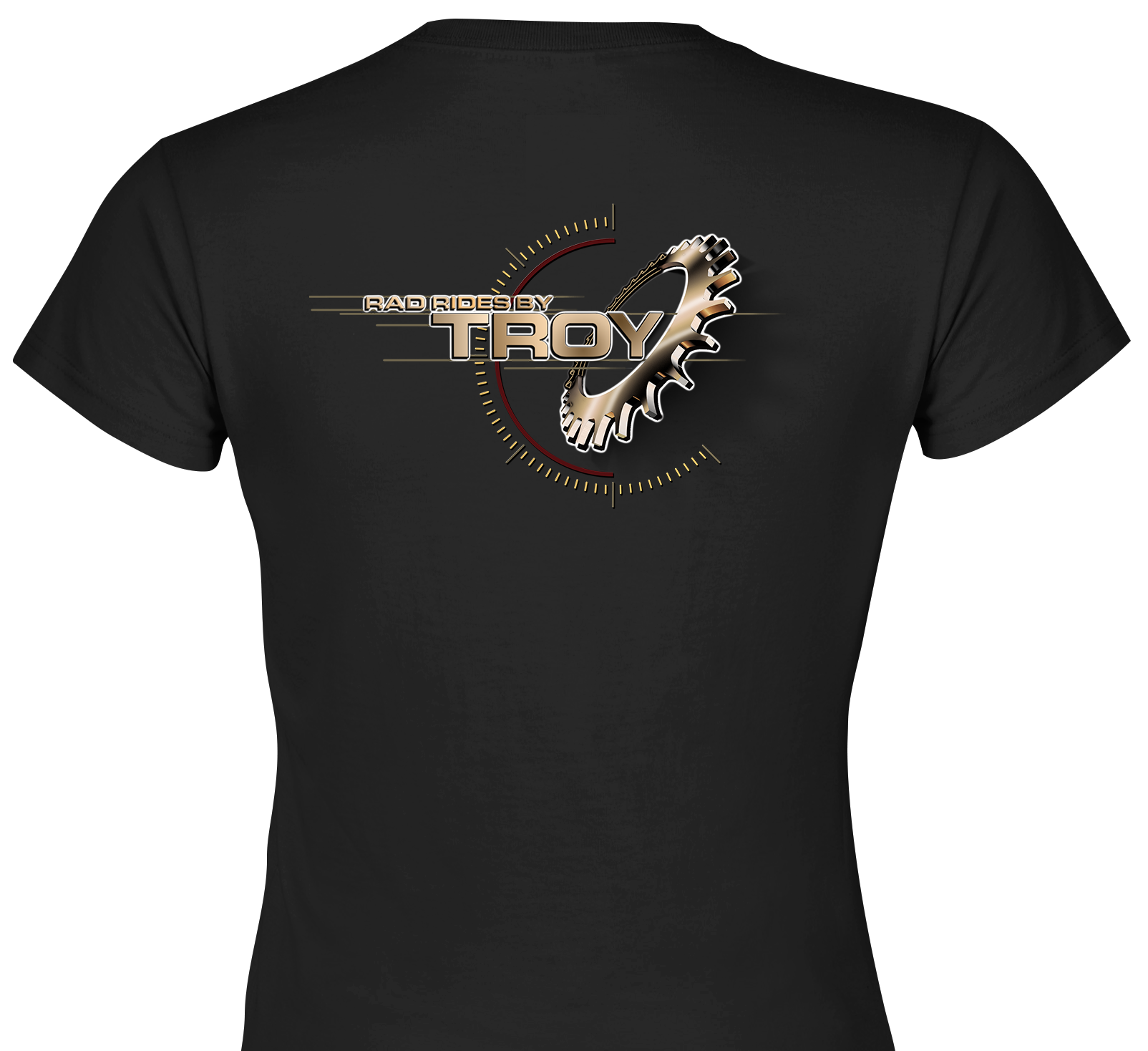 The Offical Rad Rides by Troy Logo Women's Black T-Shirt | Cool Cars