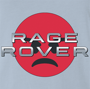 Funny Range Rover Parody | Rage Rover Light Blue T-Shirt