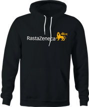 Funny Rasta Zeneca Vaccine Parody T-Shirt Black Hoodie