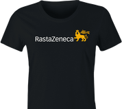 Funny Rasta Zeneca Vaccine Parody T-Shirt Women's Black
