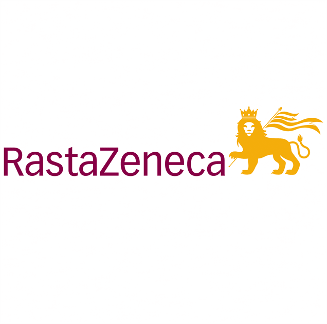 Funny Rasta Zeneca Vaccine Parody White tee