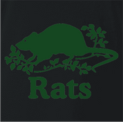 funny canadian roots parody - canada rats black t-shirt