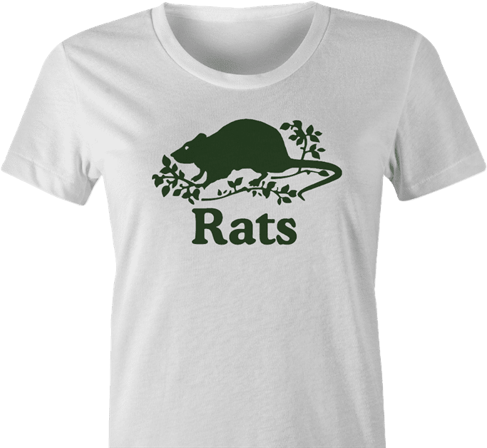 funny canadian roots parody - canada rats women's white t-shirt 