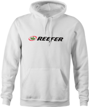 funnyReefer Weed Clothing Parody white hoodie