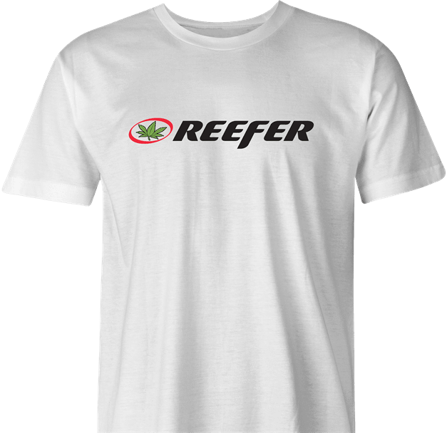 funnyReefer Weed Clothing Parody white men's t-shirt
