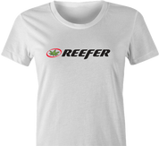 funnyReefer Weed Clothing Parody white women's t-shirt