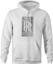 Funny Rick Astleyt Rick Rolled Rolls Royce white hoodie sweatshirt