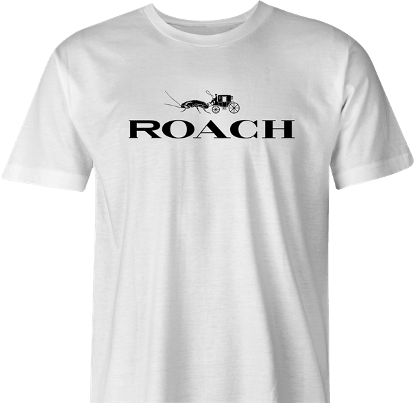 Funny Cockaroach Luxury Handbags Mashup Parody White Men's T-Shirt