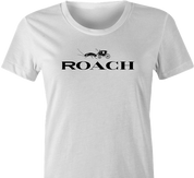 Funny Cockaroach Luxury Handbags Mashup Parody White Women's T-Shirt