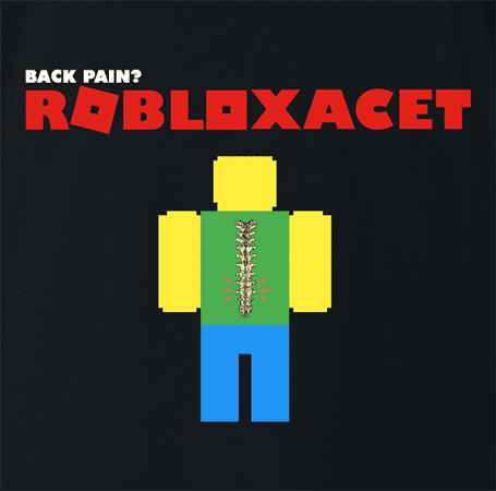 Funny bad back roblox  t-shirt black