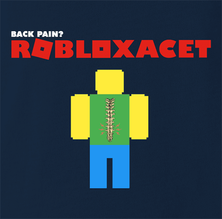 Funny bad back roblox  t-shirt navy blue