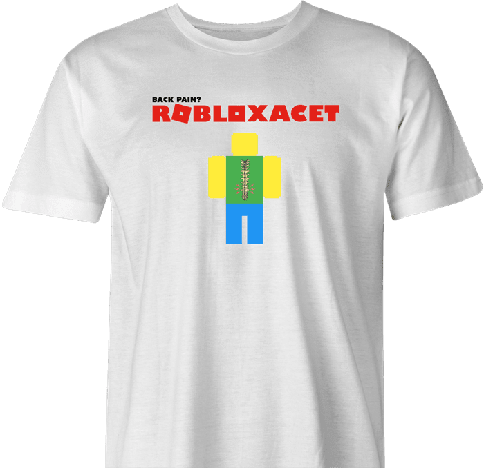 Funny bad back roblox  t-shirt white men's 