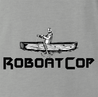 Funny Robocop Rowboat Mashup Golf t-shirt grey