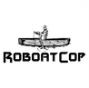 Funny Robocop Rowboat Mashup Golf  t-shirt white 