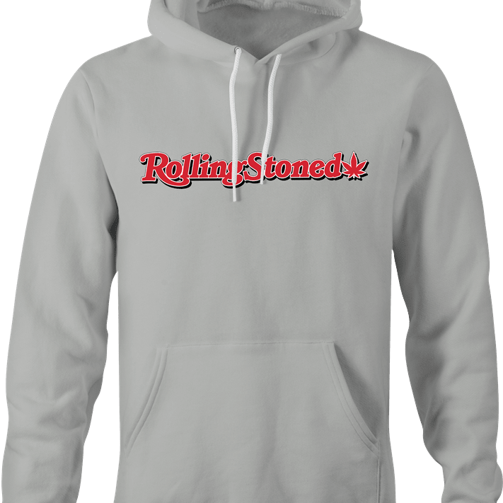 Funny Rolling Stoned Smoking Weed Parody T-Shirt Ash Grey Hoodie