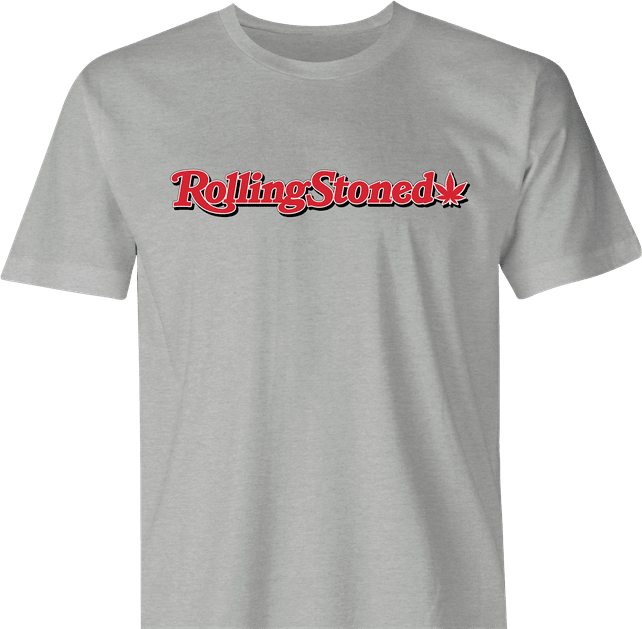 Funny Rolling Stoned Smoking Weed Parody Men's T-Shirt