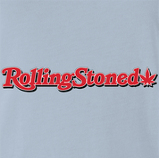 Funny Rolling Stoned Smoking Weed Parody Light Blue T-Shirt