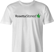 Funny Rosetta Stoned Smoking Weed Parody White Men's T-Shirt