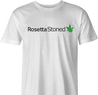 Funny Rosetta Stoned Smoking Weed Parody White Men's T-Shirt