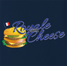Royale With Cheese pulp fiction mcdonalds parody navy blue t-shirt 
