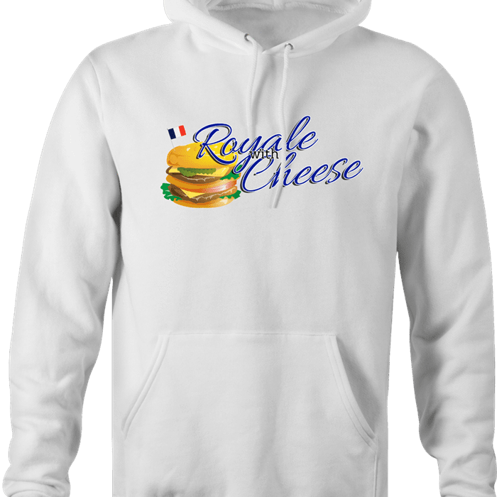 Royale With Cheese pulp fiction mcdonalds parody hoodie sweatshirt